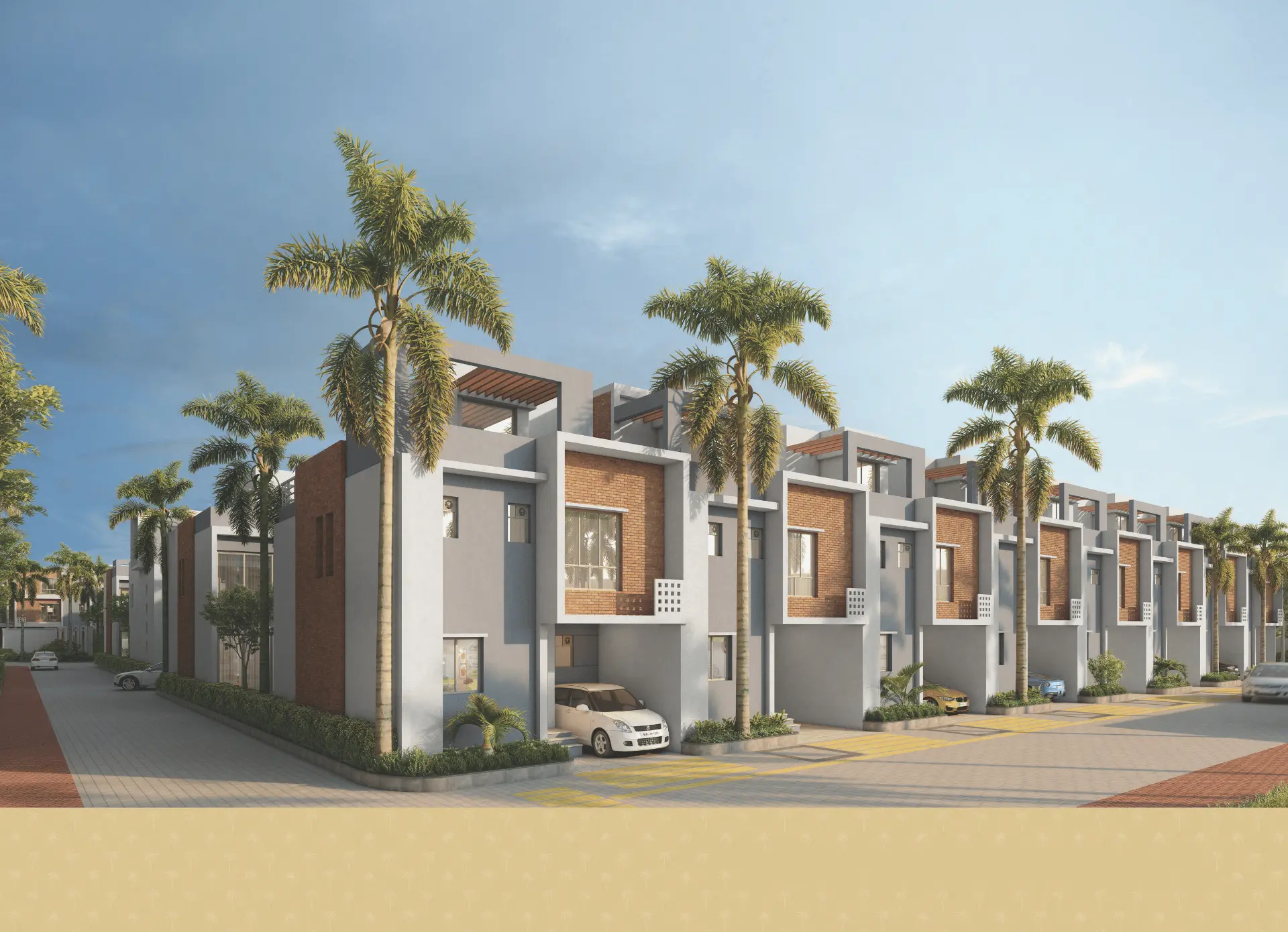 DTC Palm Grove Joy 3 BHK west-facing villas, Joka, Kolkata
