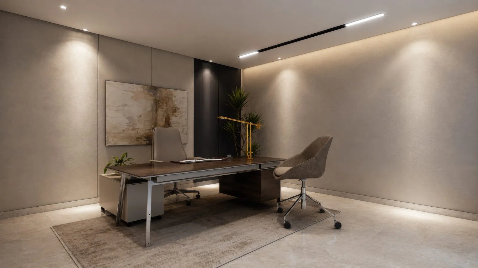 Azure by 1XL Infra private office with executive desk and seating, Dubai Investment Park 1, Dubai